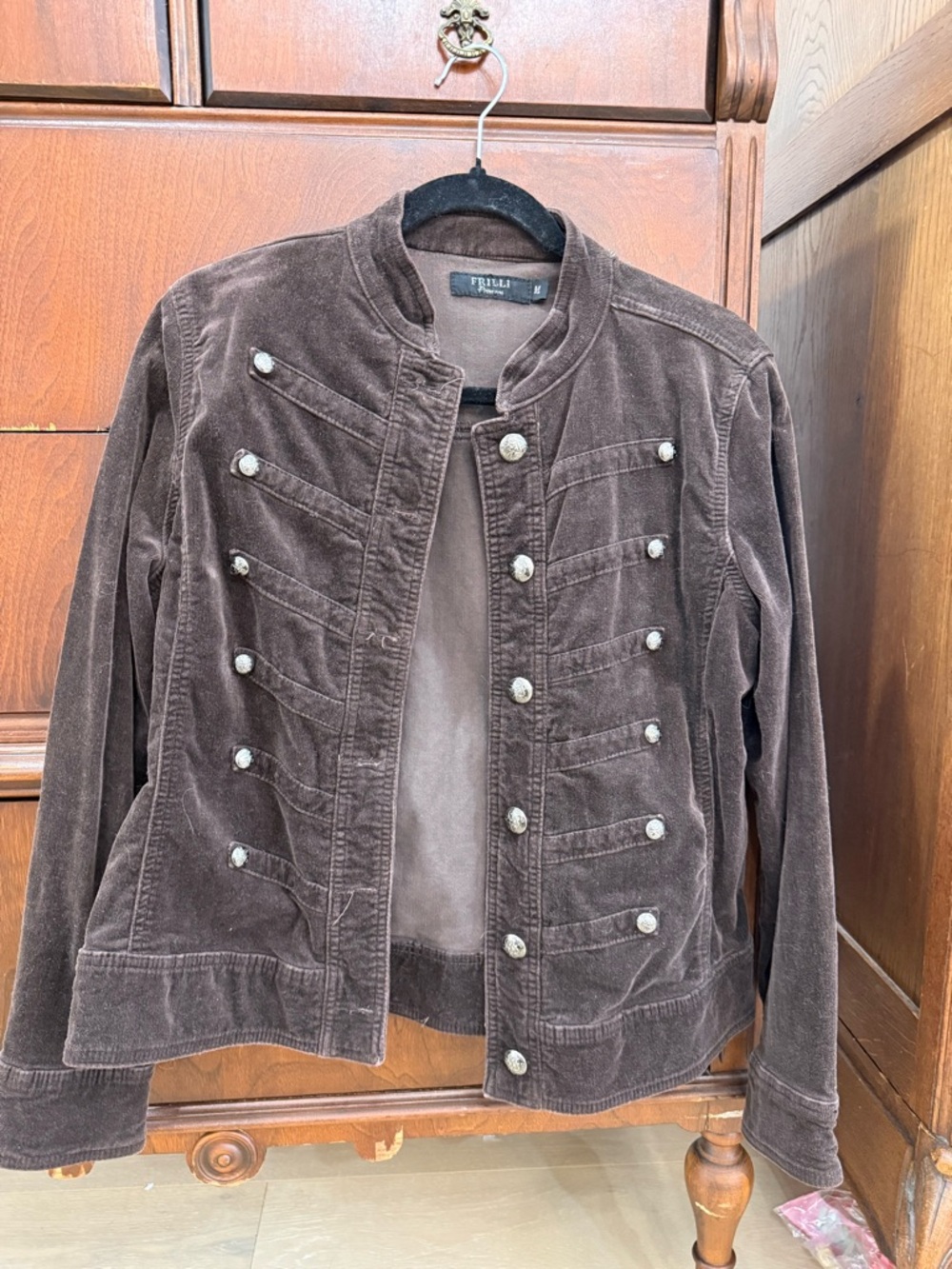Brown military style jacket